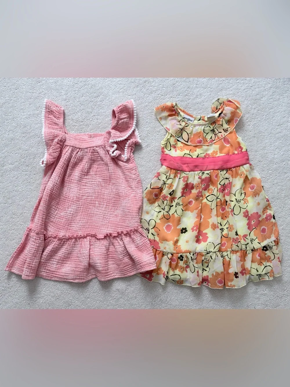 Rachel Zoe Pink Gauze Dress & Floral Sundress bundle, Size 3T